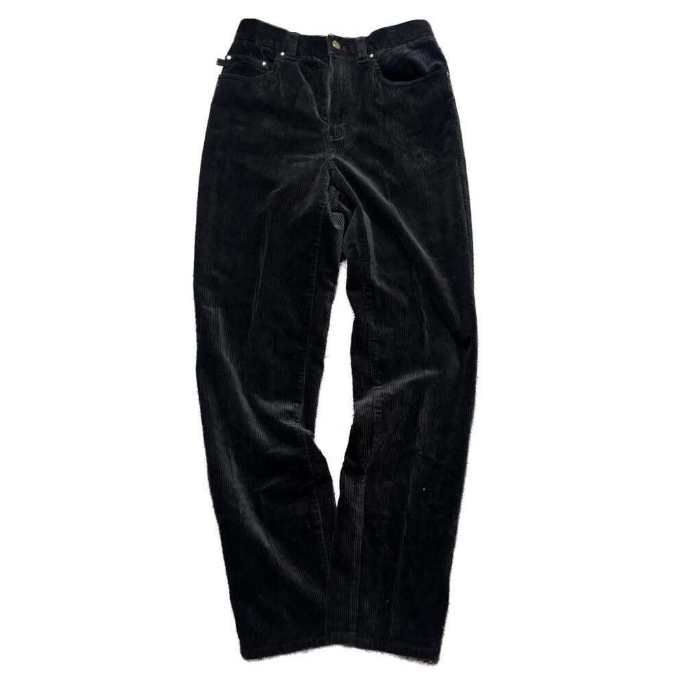Lauren Jeans Co. Ralph Lauren Women's Black Corduroy Pants Size 4